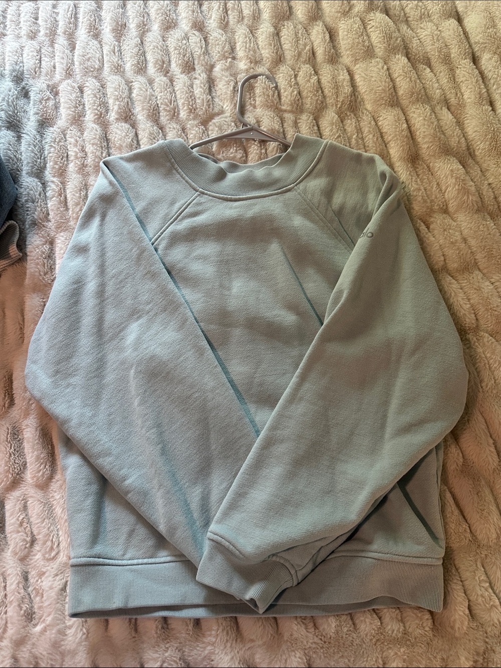 Women’s Light Blue ALO Yoga Crewneck Sweatshirt Small